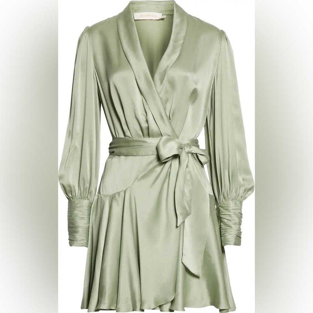 Zimmerman silk wrap dress NWT